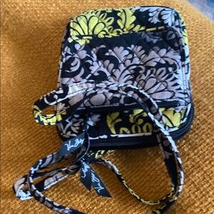 Vera Bradley Black and Yellow Floral Bag